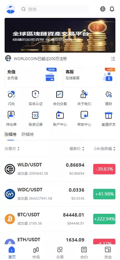 【海外JAVA交易所】多语言交易所+币币+永续合约+期权交易+完美运营版